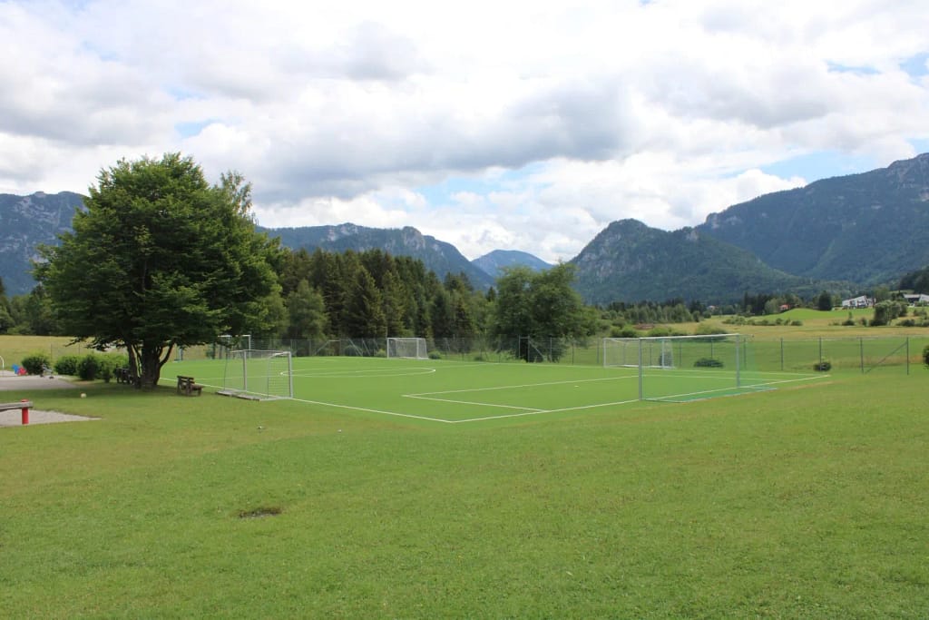 Blick auf den Spielplatz