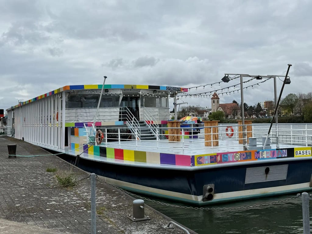 Schiffe beim 3-Länder-Eck