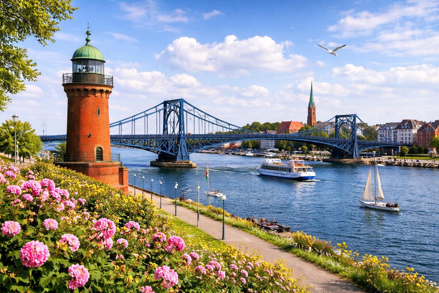 Kurztrip nach WIlhelmshaven mit Brücke und Leuchtturm