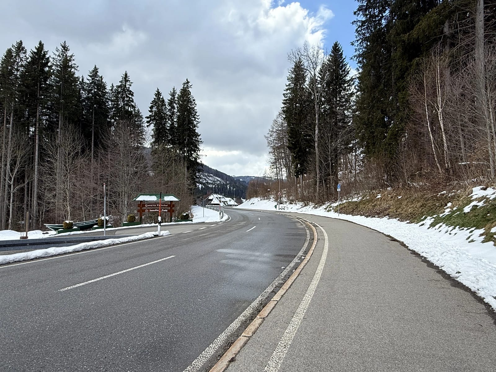 Die Straße am Titisee