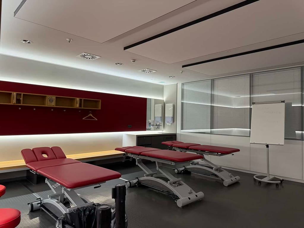 Massagebänke Allianz Arena