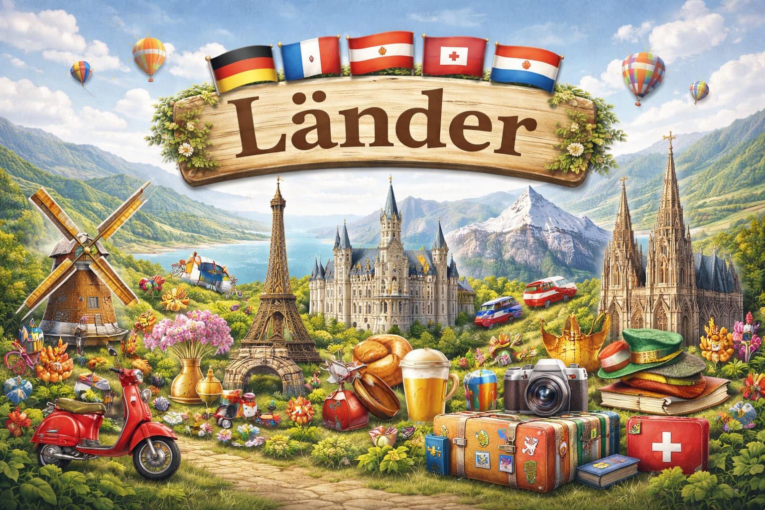 Darstellung von Ländern oder auch Länder